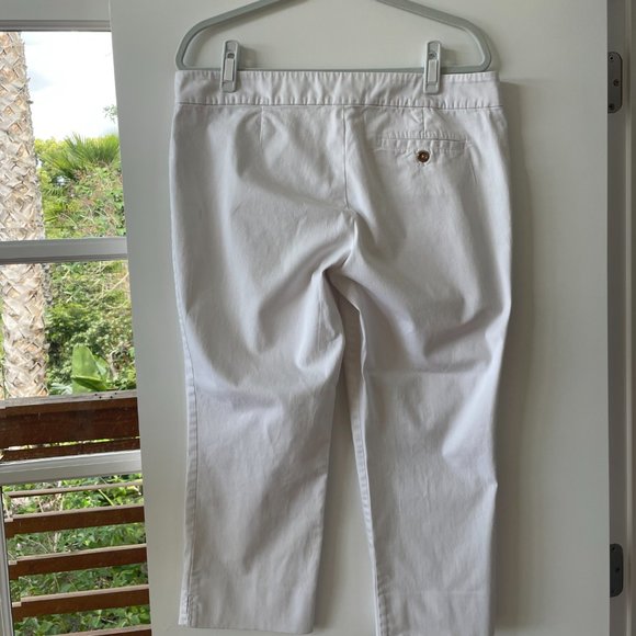 Lilly Pulitzer Palm Beach Fit Pants  in White, Size 14 - Picture 2 of 7